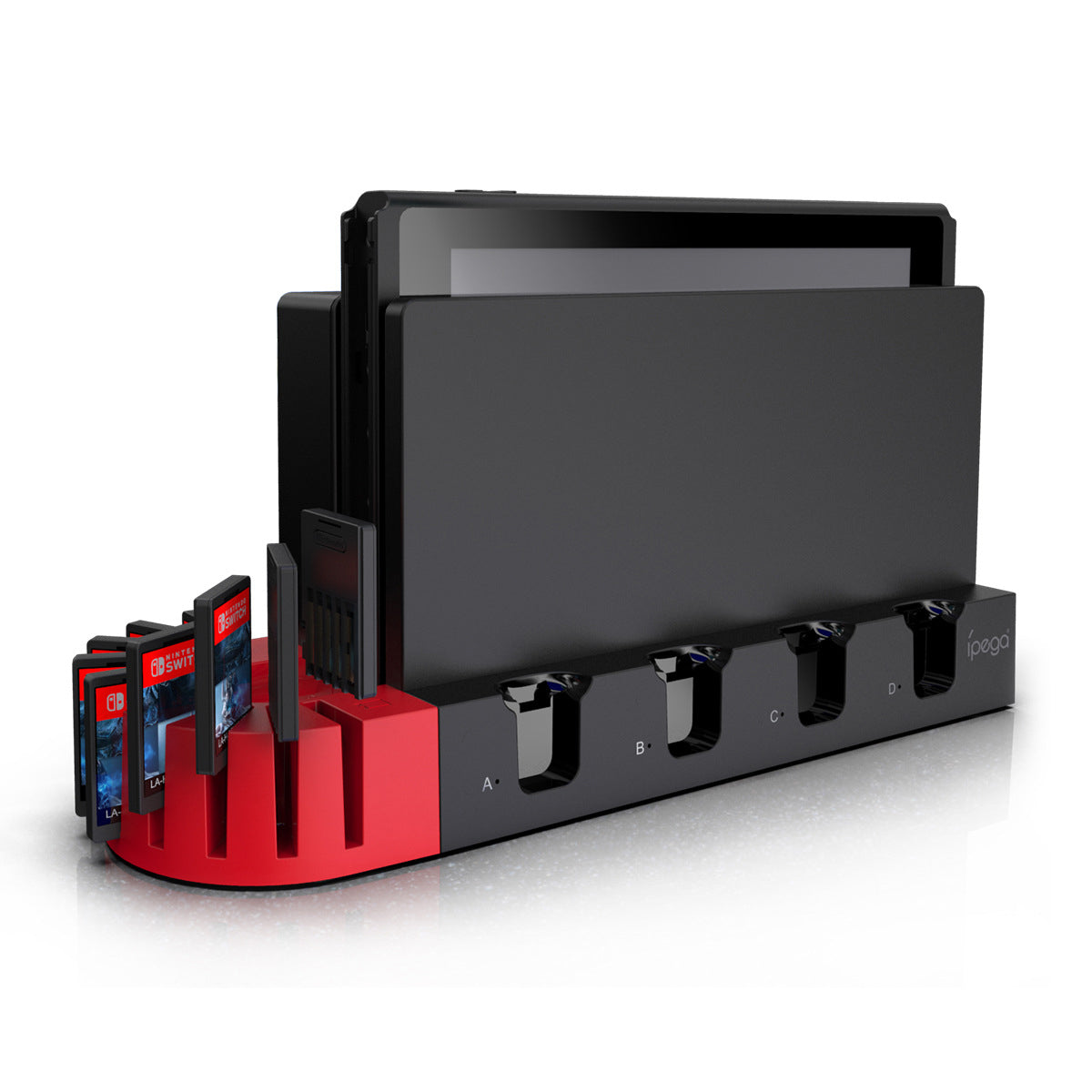 IPEGA PG-SW071 Console Holder Charging Stand Base with LED Indicator for Nintendo Switch Joy-Con IPEGA PG-SW071 Console Holder Charging Stand Base with LED Indicator for Nintendo Switch Joy-Con